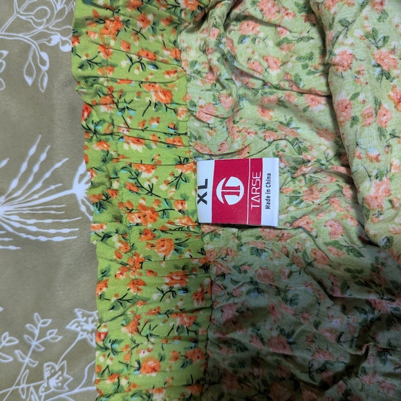 TARSE Womens Flowy Shorts High Waist Pleated Mini Skirts Casual Boho Ruffle Tier - Picture 2 of 3